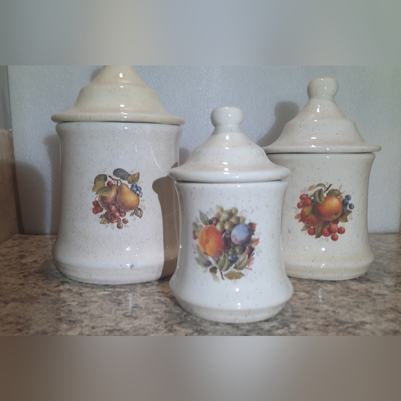Royal Doulton Other - Ceramic Fruit Design Canister Set